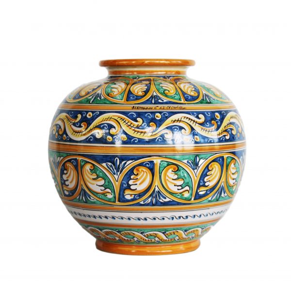 Vaso a Palla in Ceramica di Caltagirone