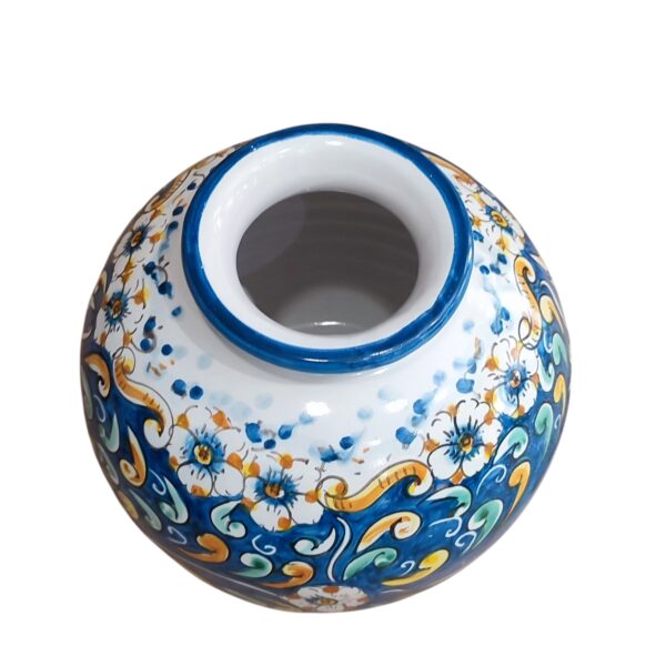 vaso palla blu 700 in ceramica di caltagirone bis